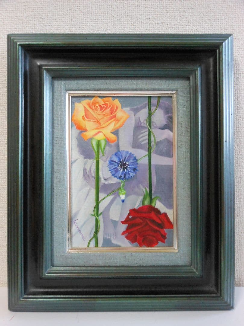 絵画 油絵「amour」