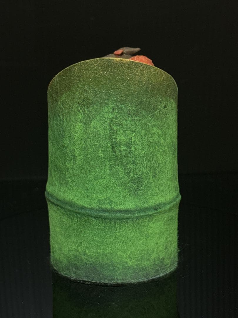 本珊瑚 高知県 珊瑚細工 名人 大堀正寿 作 『竹取姫」 置物 桃赤珊瑚