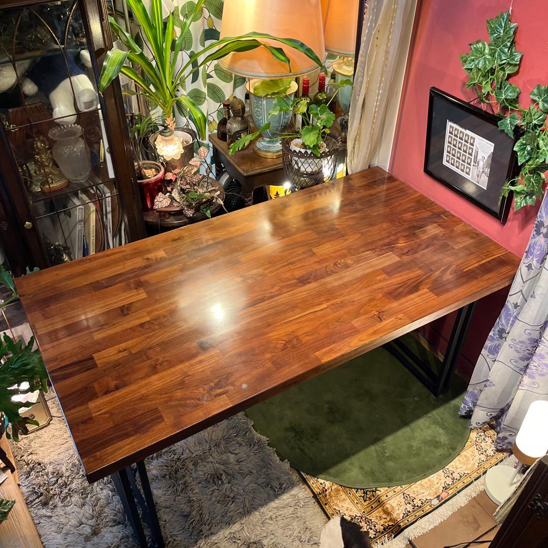 ☆hinotsuki☆引き取り価格 ウォールナット無垢　ダイニングテーブル