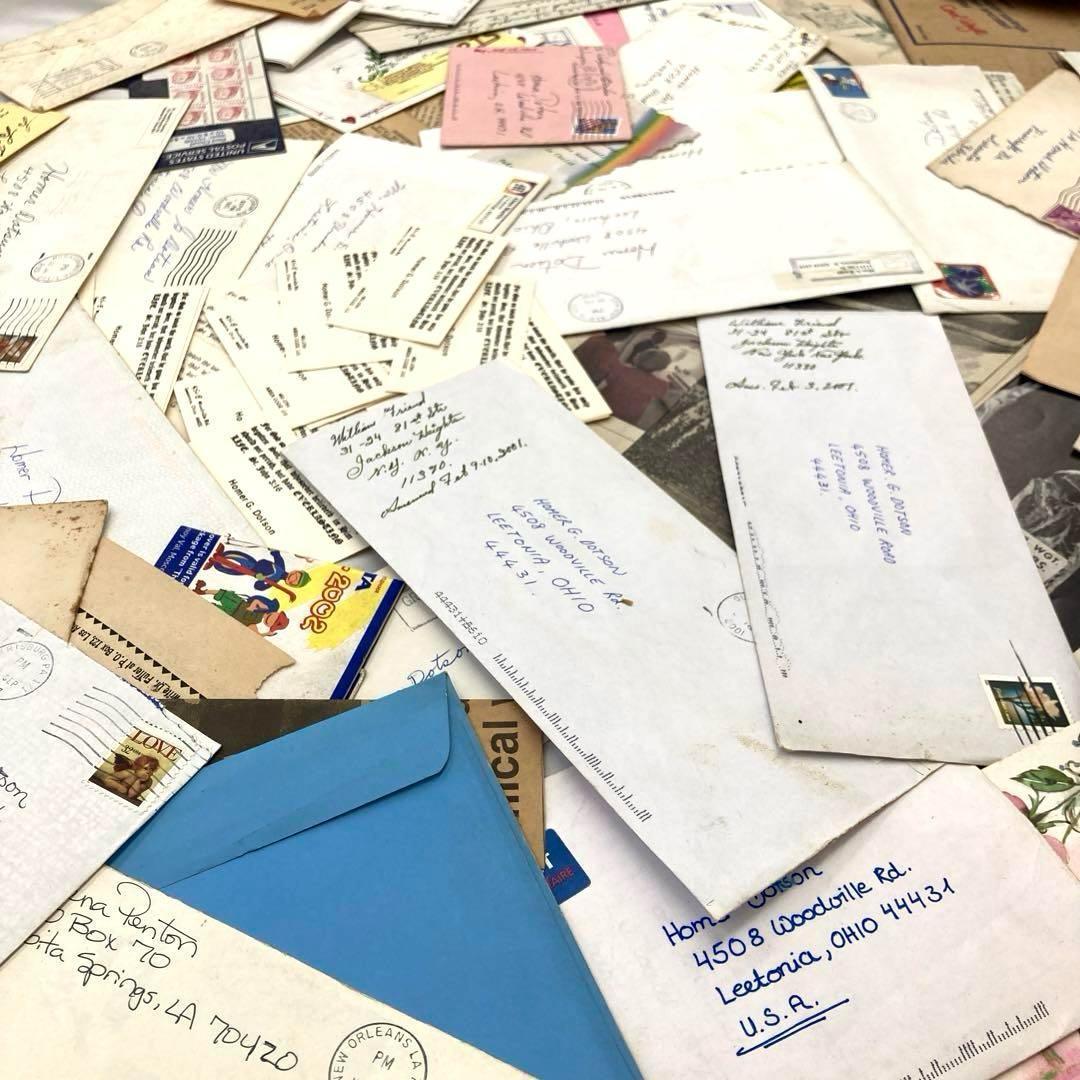 大人気　手紙・封筒関係の紙モノだけで【800g】