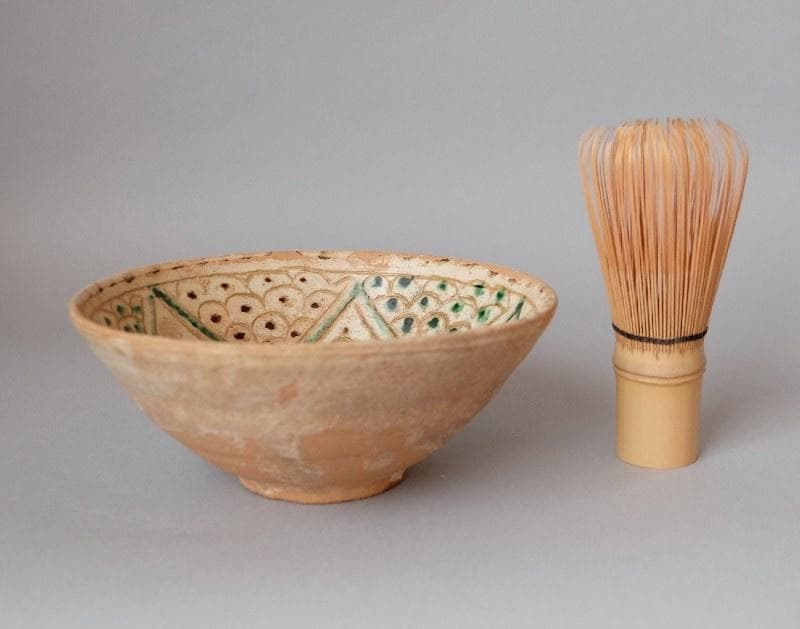 ☆イスラム陶☆三日月・五芒星・ザクロの模様の茶碗