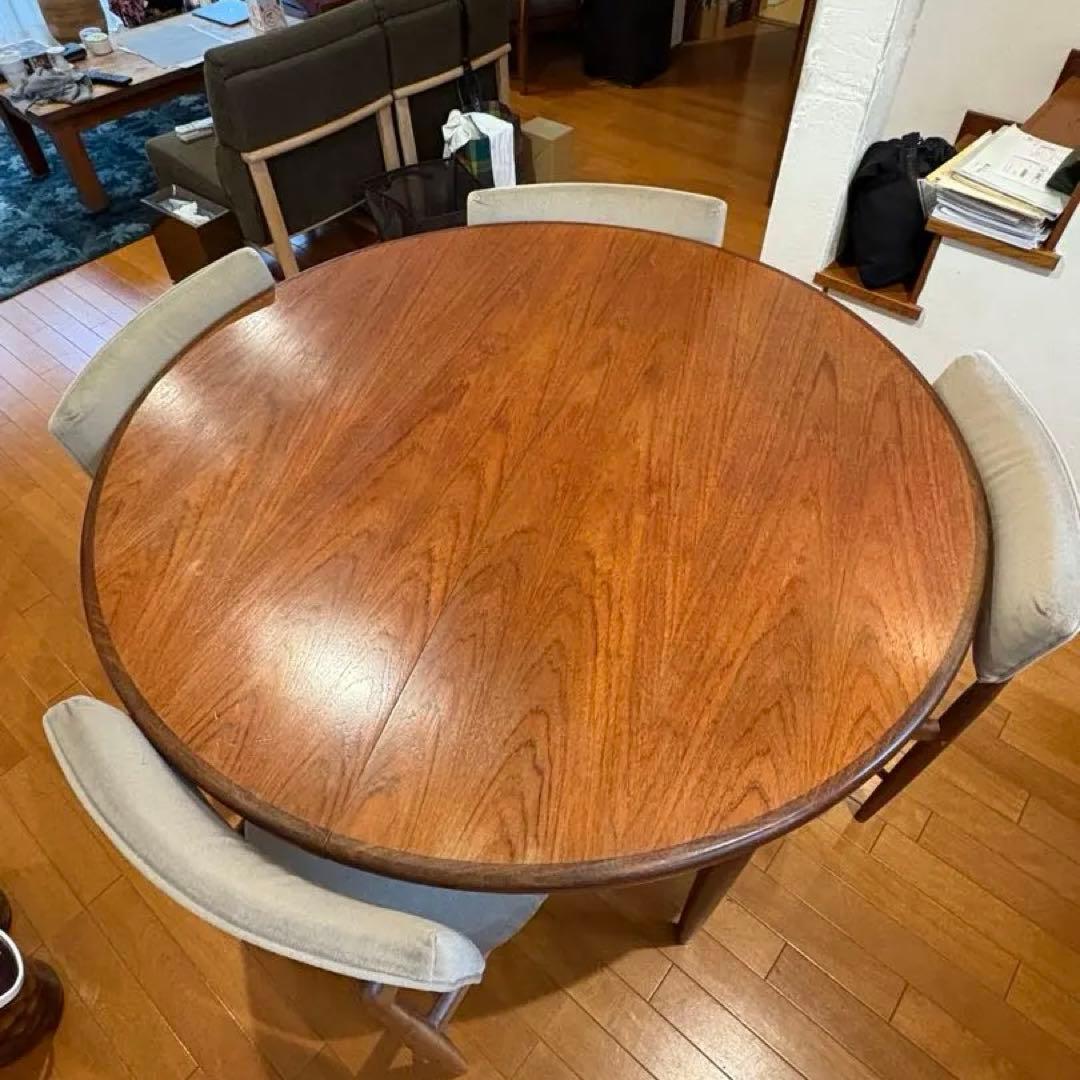 G-PLAN フレスコ ラウンドエクステンションテーブル 椅子別