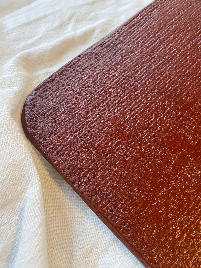 川勝英十津　漆四方膳　隅丸敷膳　一枚