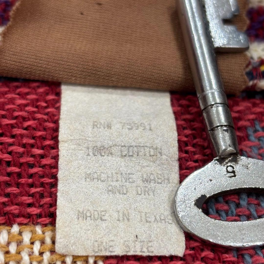 80s-90s●USA製 ネイティブジャケット ラグジャケット ゴブラン織り