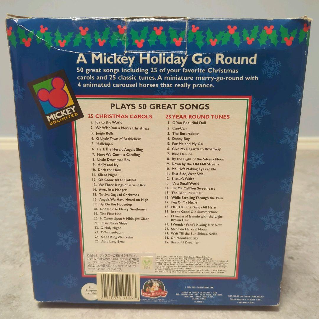海外　ミッキー　電子オルゴール　50曲　ミスタークリスマス　ディズニー