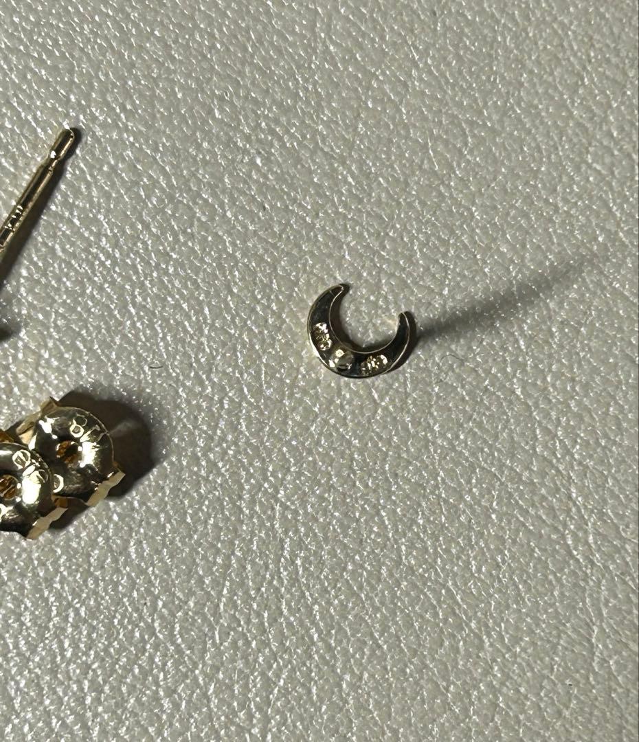 ete エテ　ムーンスターピアス　K18 K10