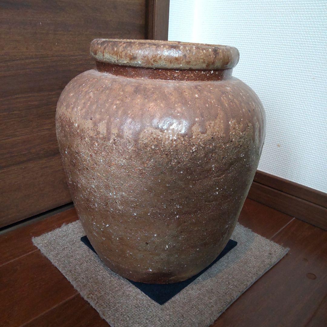 渋い　中壺　23　備前焼
