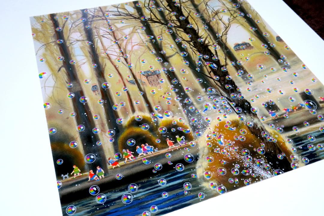 【ヒロ・ヤマガタ】　晩秋　シルクスクリーンシート　山形博導　額装可