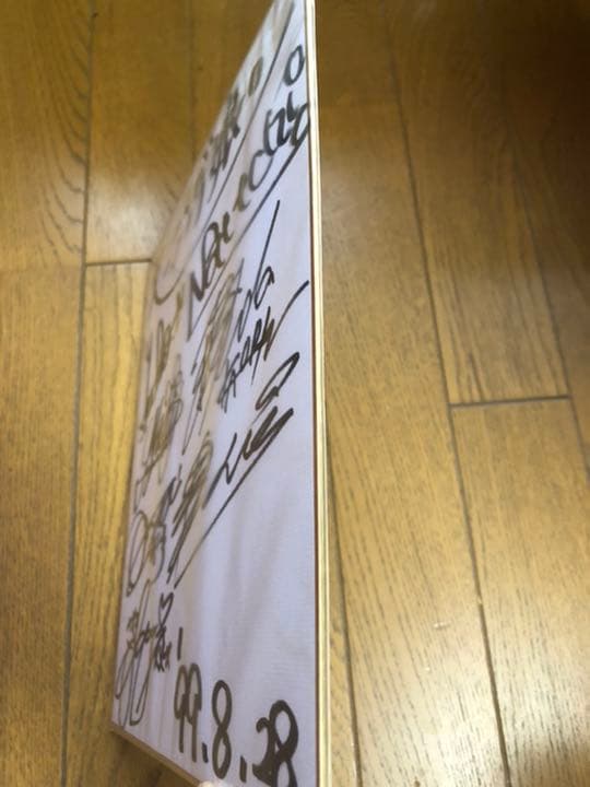 モーニング娘。サイン色紙 7人体制ラスト　99.08.28