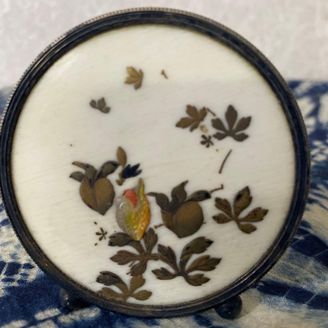 芝山　螺鈿　蒔絵　里帰り品　silver シルバー