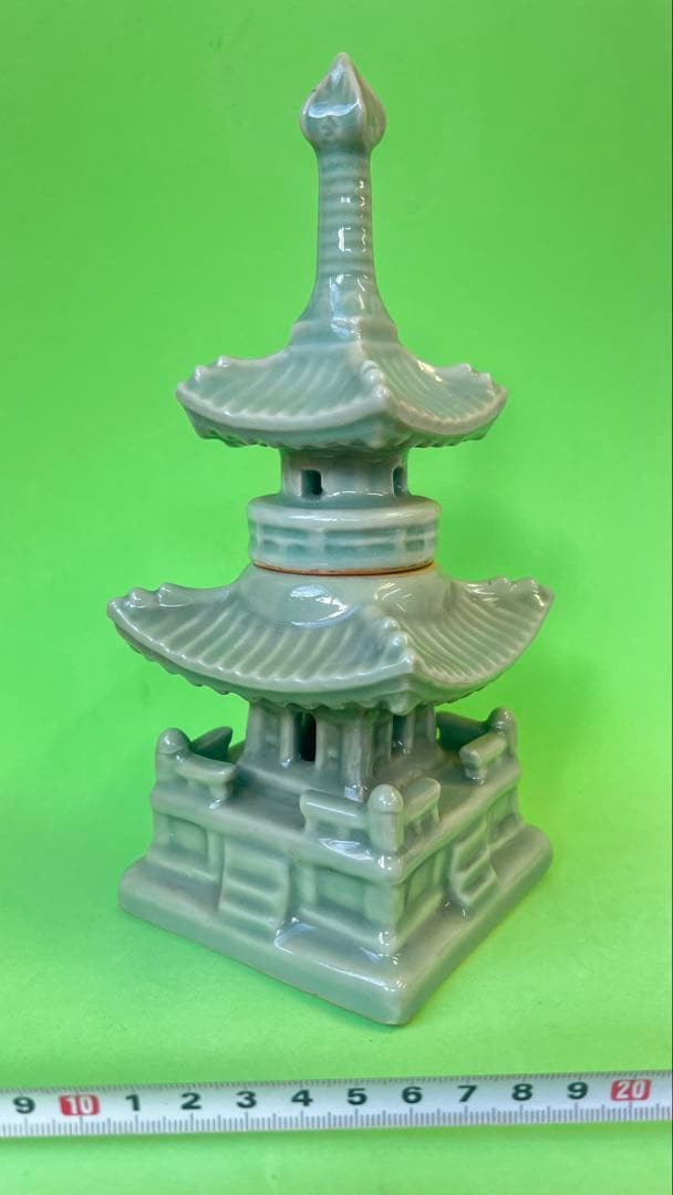 陶器製 二重塔 約21cm