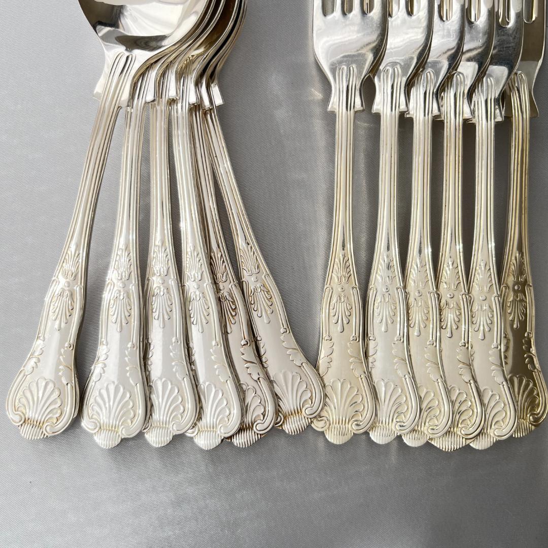 【e Butler】キングスパターンのディナーセット 6名用42本組