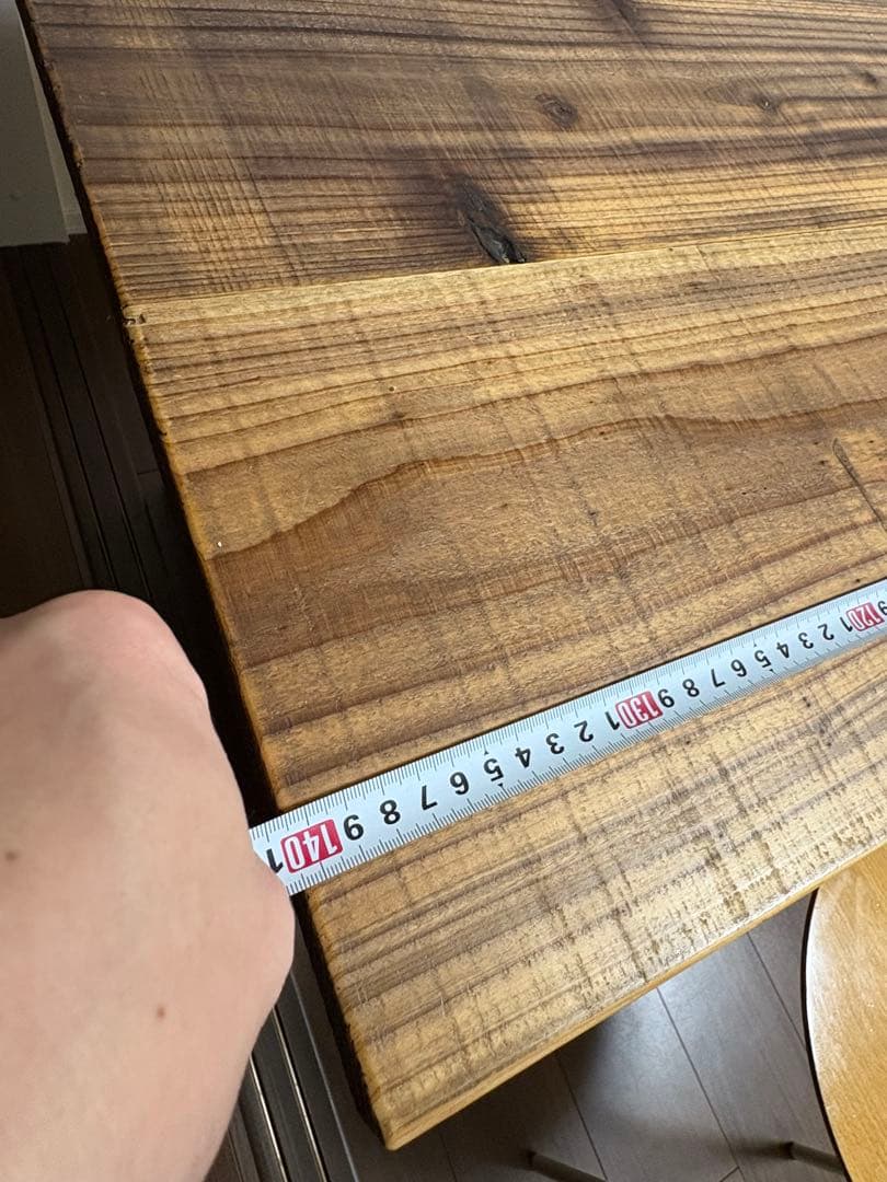 バツ送料込KANADEMONO ダイニングテーブル 140✖️70✖️71