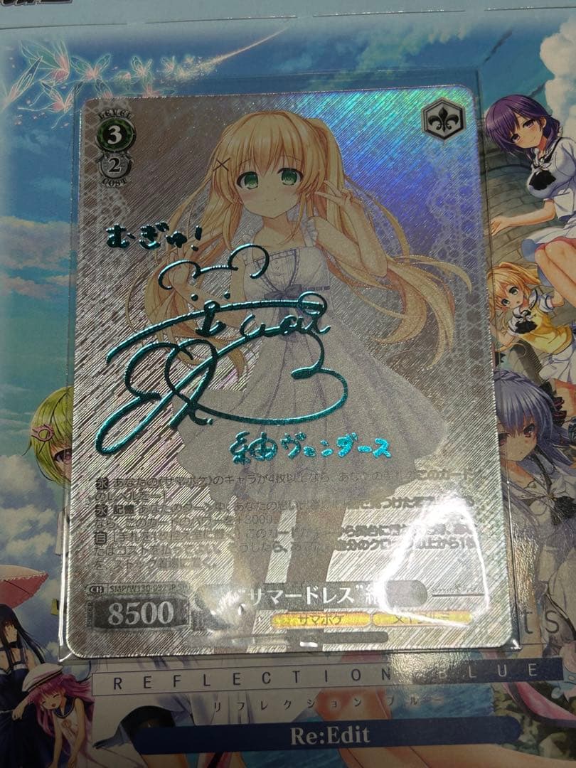 ヴァイスシュヴァルツ サマポケ “サマードレス” 紬 SP ブルーサイン