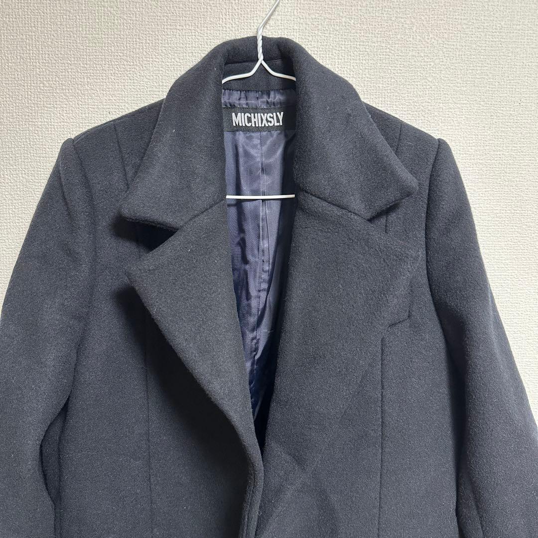 MICHYSLY チェスターコート　ネイビー