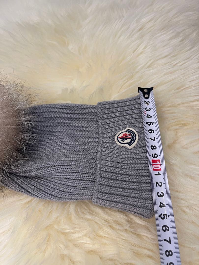 モンクレール　MONCLER フォックスファー　ニット帽　キッズ